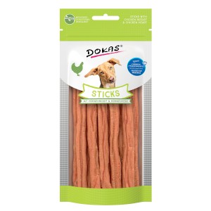 Dokas Hunde-Belohnungssnacks Sticks mit Hühnerbrust & Hühnerherz 60 g