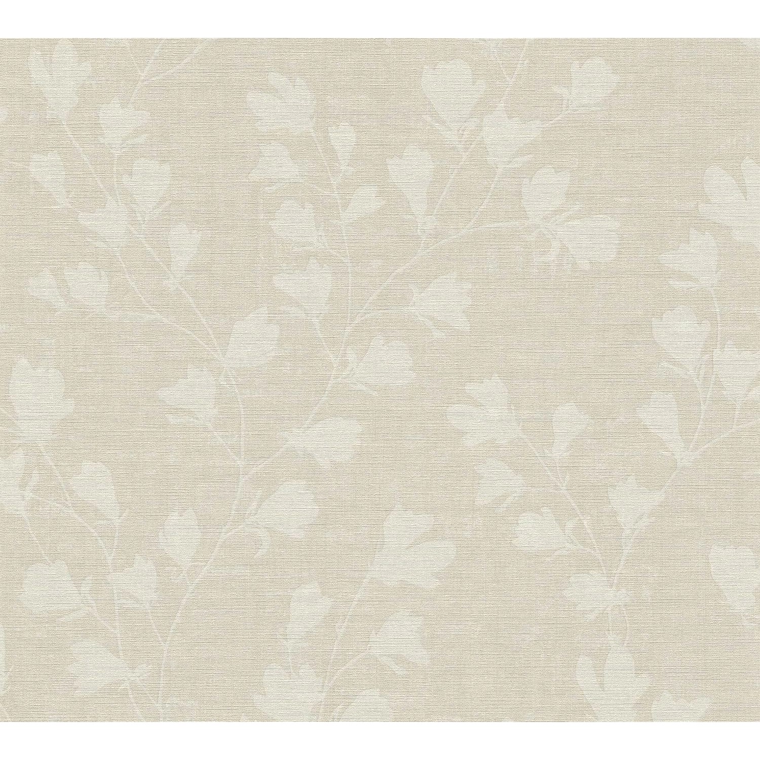PROFHOME 387474-GU Blumen Tapete Textiloptik Matt Beige Grau Taupe 0,53 m x günstig online kaufen