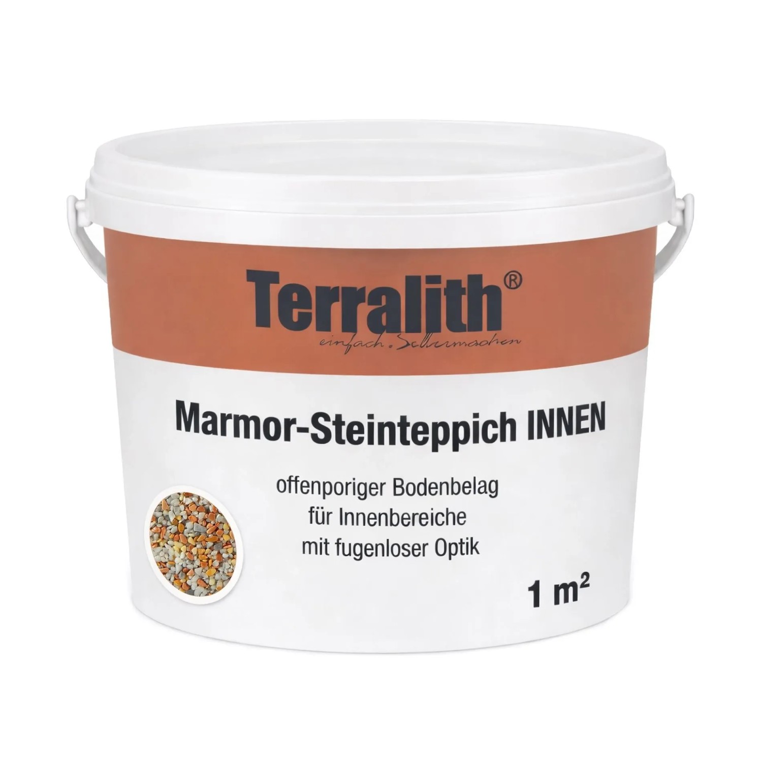 Terralith Marmor Steinteppich Mix Roma für 1 m² Innen Mittel 4-6 mm