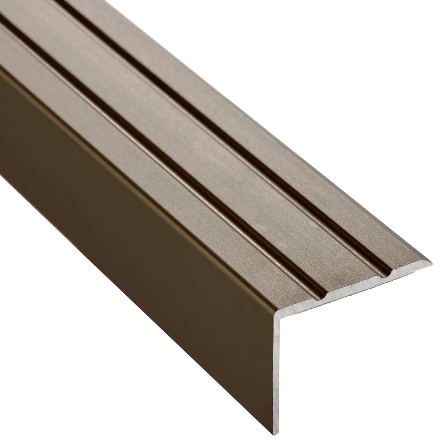 SOTECH Treppenprofil 1000 x 25 x 18 mm Kantenschutz Selbstklebend Bronze Eloxiert Aus Aluminium
