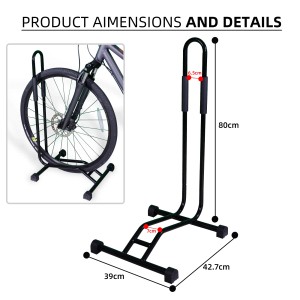 CCLIFE Fahrradständer für 29 Zoll Fahrräder, geeignet für Reifen bis 65mm Breite. Bodenständer, 1 Stück.