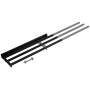 SOTECH Aluminium Handtuchhalter TED 3 Armig 450 bis 730 mm Ausziehbar Drehbar Schwarz Matt_4