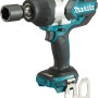 Makita 18V Akku-Schlagschrauber DTW1002Z Solo, blau-schwarz, mit montiertem Steckschlüssel.