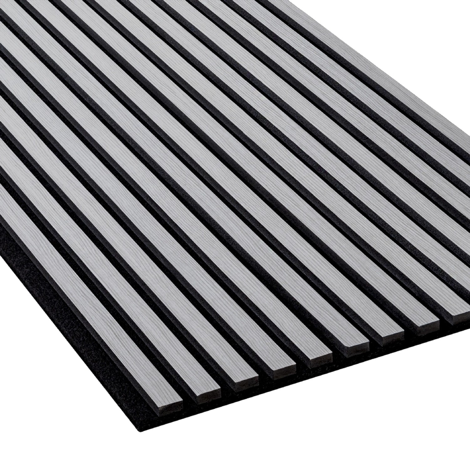 NOEL & MARQUET NMC SELITSTYLE 3D Akustikpanel Lamellenwand Holzoptik Esche Weiß 240 x 56,5 cm 2400 mm x 565 mm x 19 mm 1...