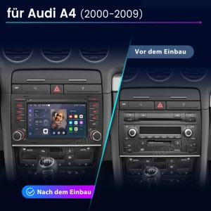 Junsun 7 Zoll Autoradio Für AUDI A4 2000 To 2009