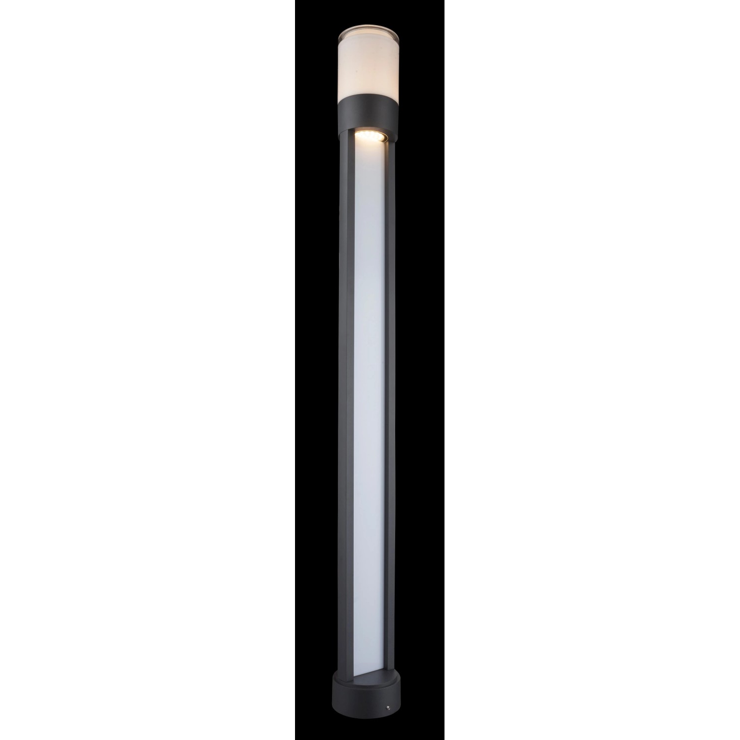 Globo LED-Wegeleuchte Nexa, Aluminium, 110cm hoch, warmweißes Licht für Garten und Hof.