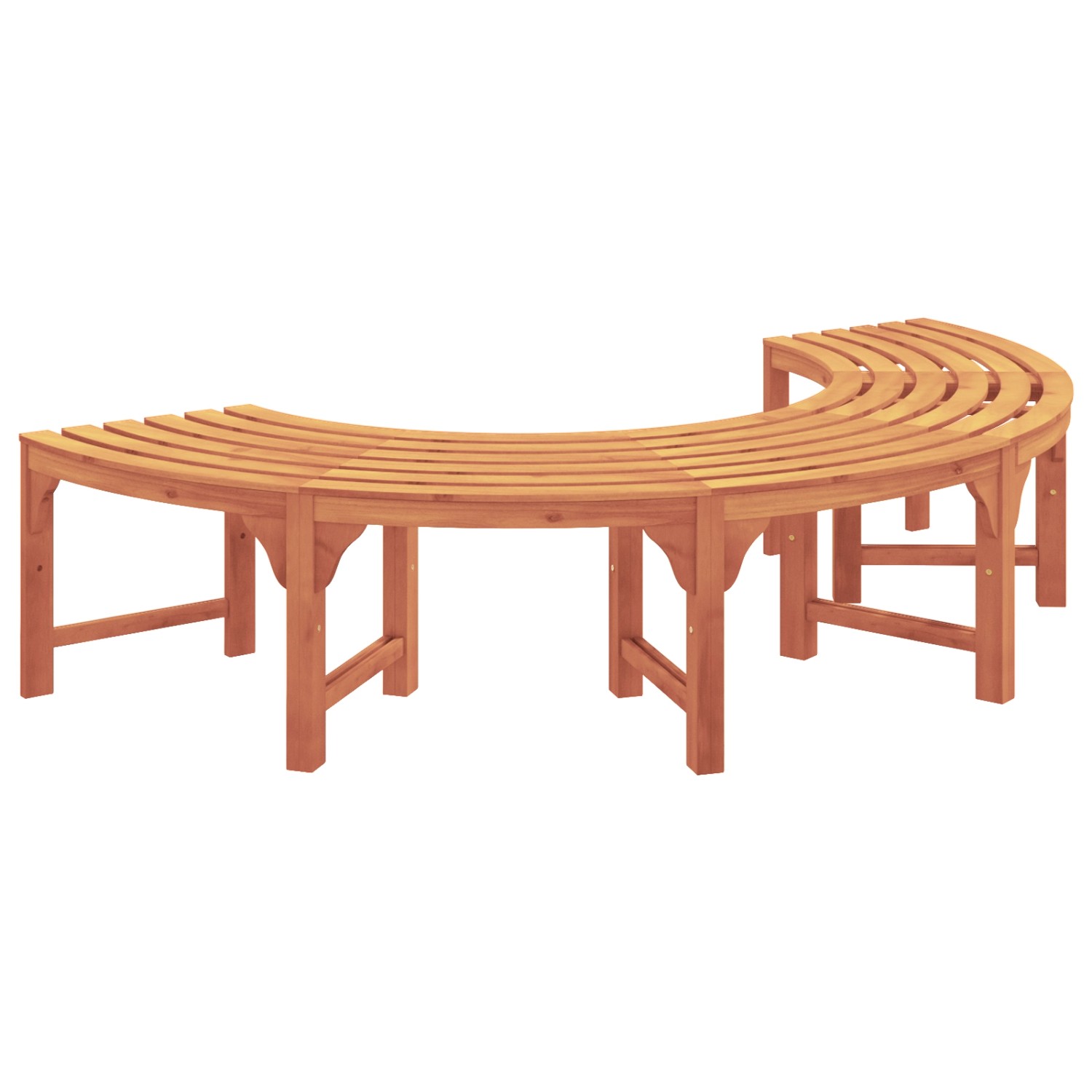 vidaXL Baumbank Halbrund 200 cm Massivholz Eukalyptus 4108061 günstig online kaufen