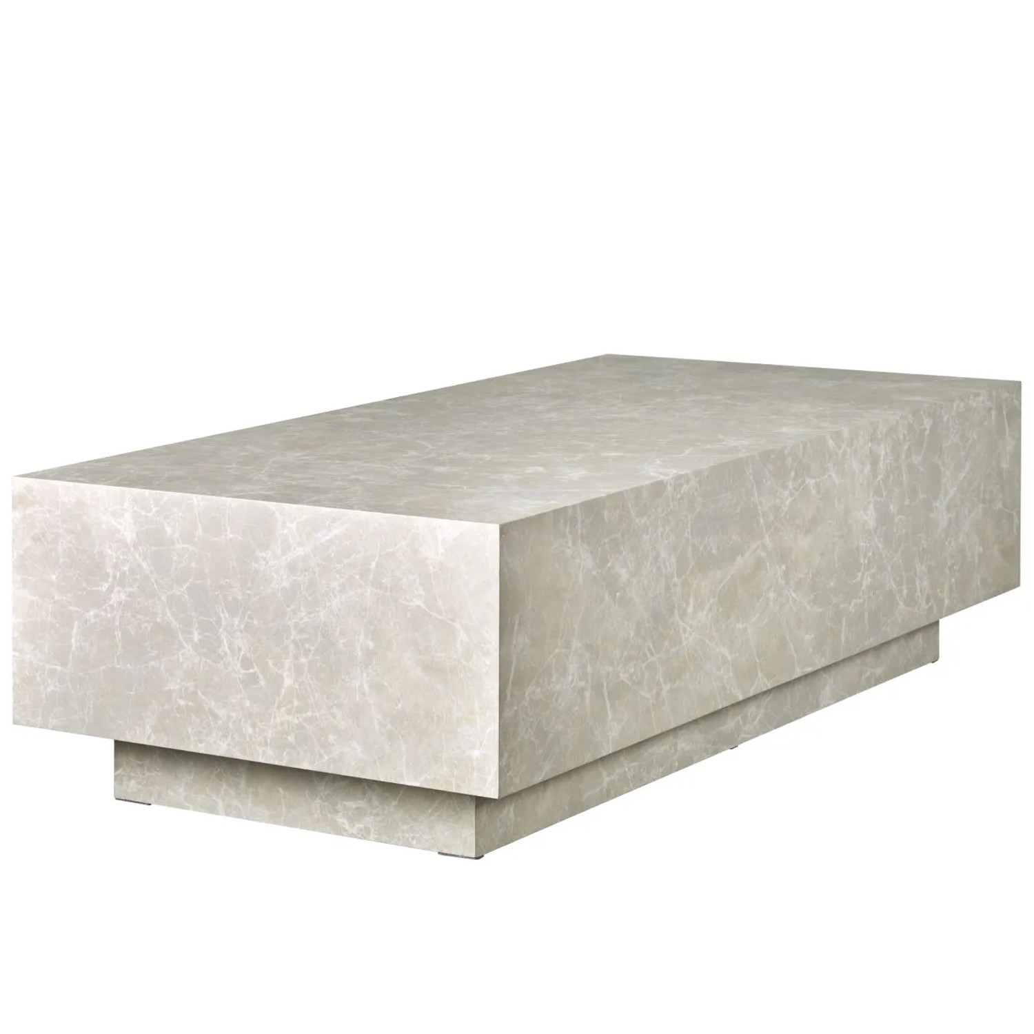Tectake Couchtisch Lasley Minimalistisches Design Robustes Mdf In Travertinoptik 120 x 60 x 35 cm 60 x 120 x 35 cm Travertin Optik