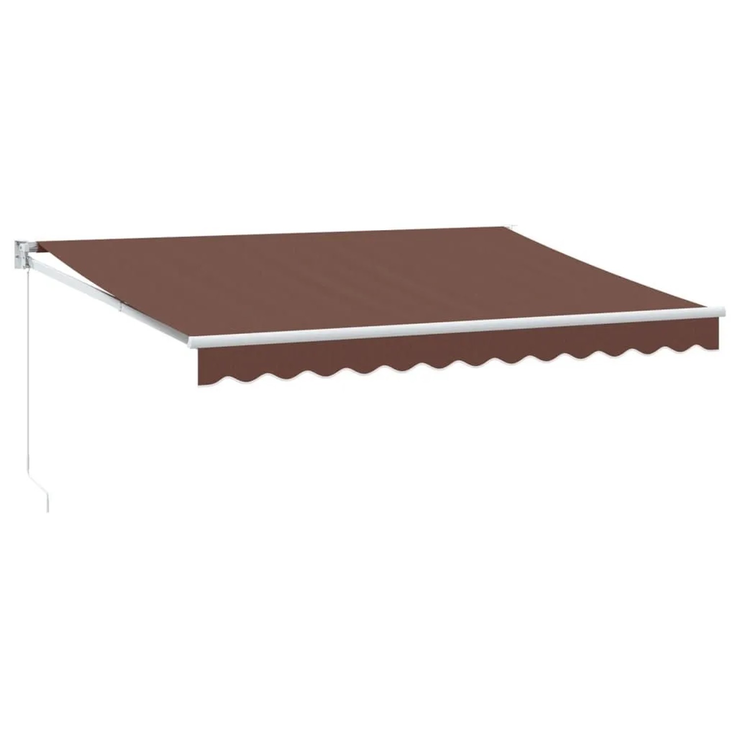 vidaXL Markise Manuell Braun 350x250 cm 3215699