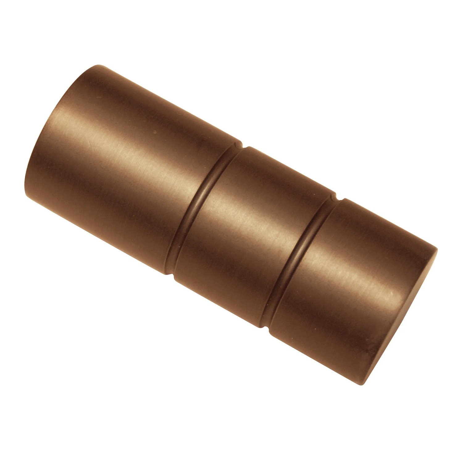 Gardinia Endstück Windsor Zylinder, Bronze, 2er-Pack für Stilgarnituren.