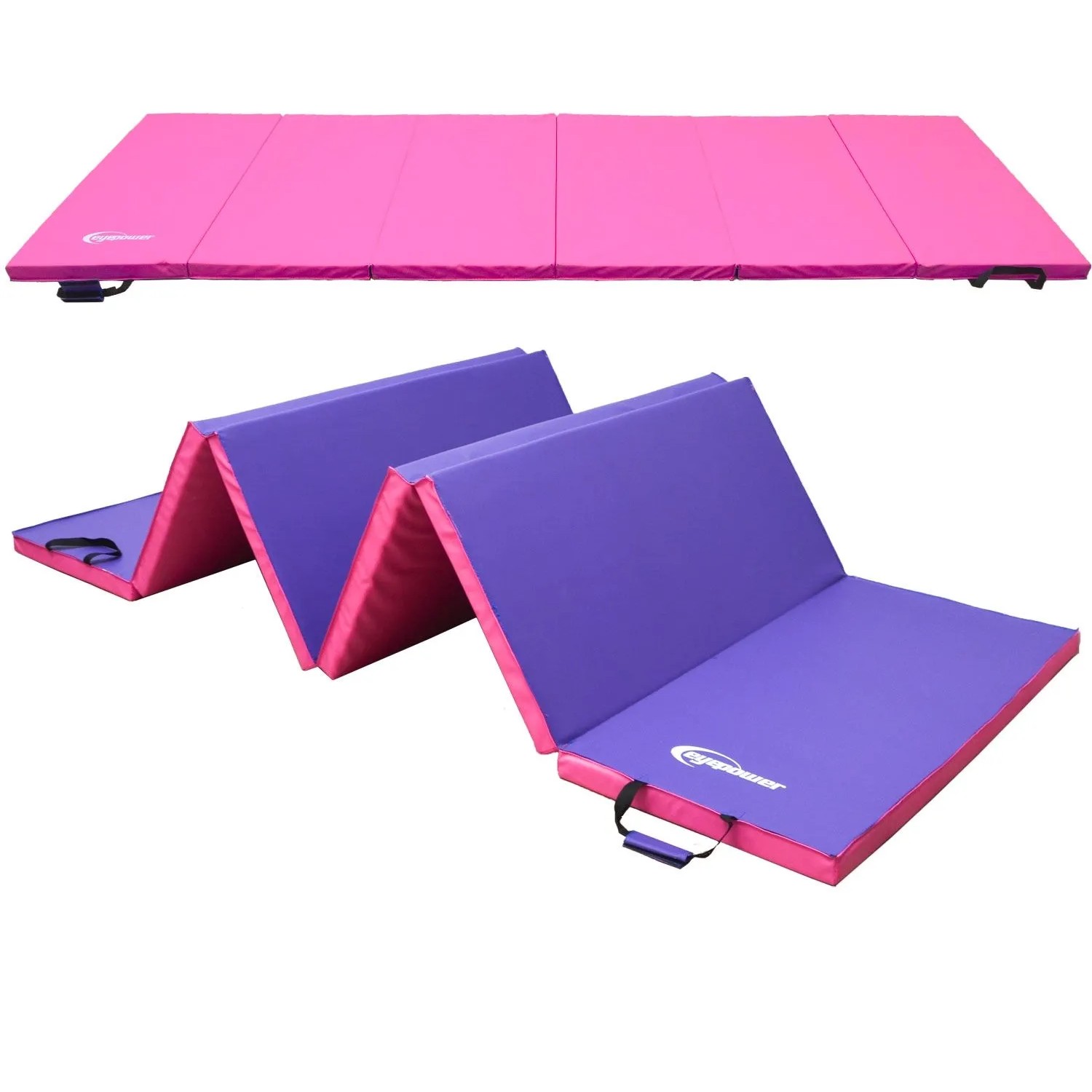 eyepower Gymnastikmatte Klappbar 300 x 100 x 5 cm Pink