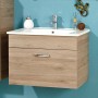 Pelipal Waschtisch Quickset 313, 65 cm, Sanremo Eiche Terra, mit Softclose Schublade.