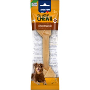 Vitakraft Hundeknochen, geknotet, 21 cm. Kauknochen aus Rinderhaut für große Hunde.