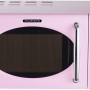 Rosa Wolkenstein Mikrowelle WMW720 SP im Retro-Design mit digitalem Display.