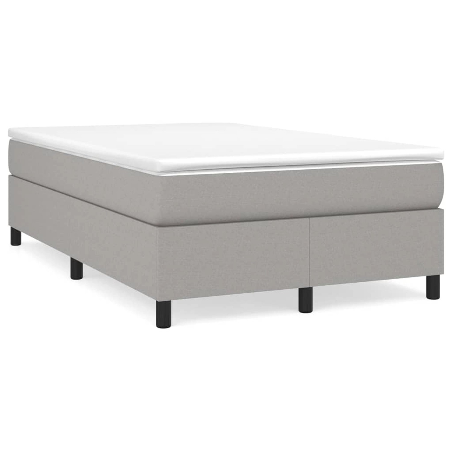 Vidaxl Boxspringbett Hellgrau 120x200 Cm Stoff günstig online kaufen