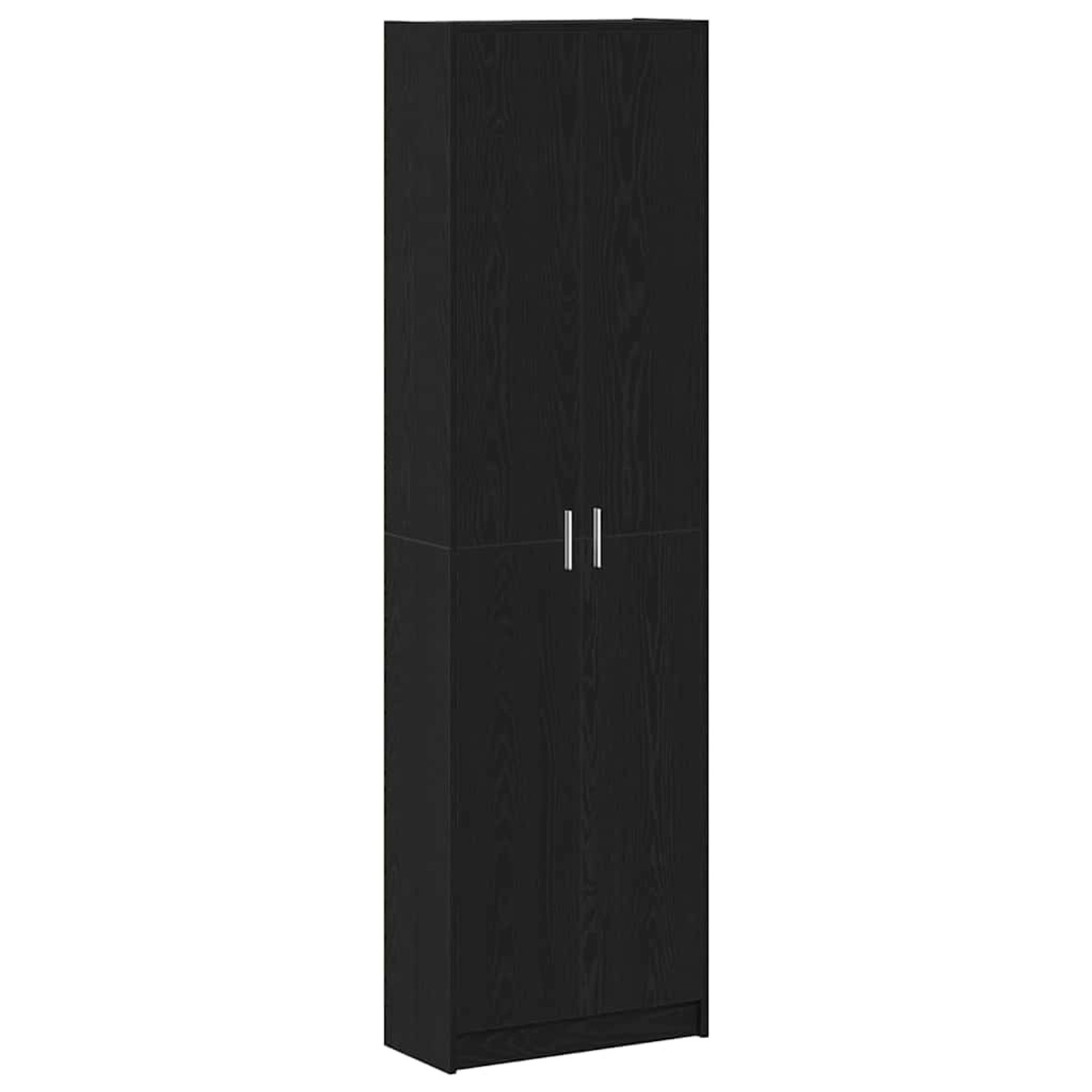 vidaXL Kleiderschrank mit Regal Schwarz Eichen-Optik 55 x 25 x 189 cm 33340 günstig online kaufen