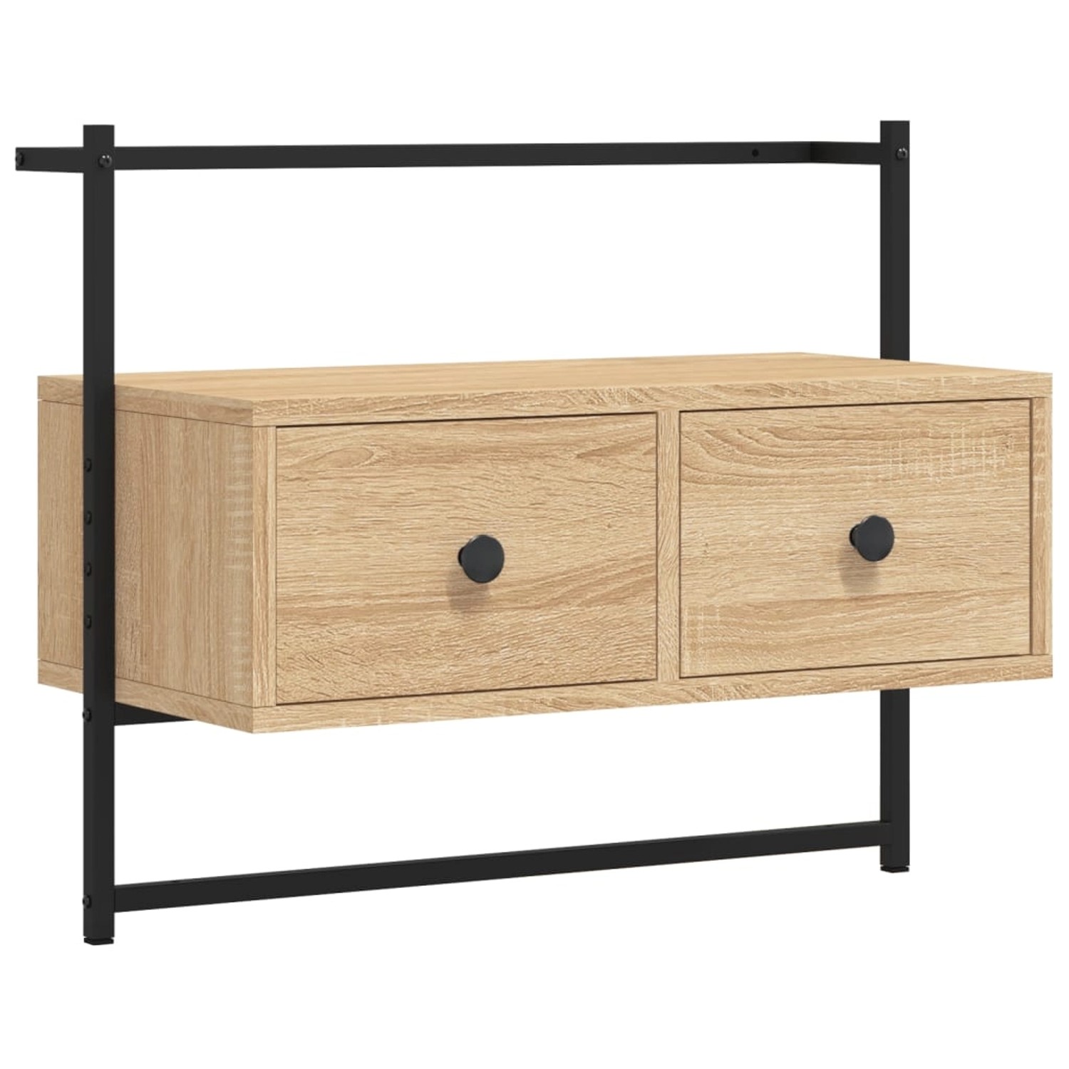 VidaXL TV-Wandschrank Sonoma-Eiche 60,5x30x51 cm Holzwerkstoff günstig online kaufen