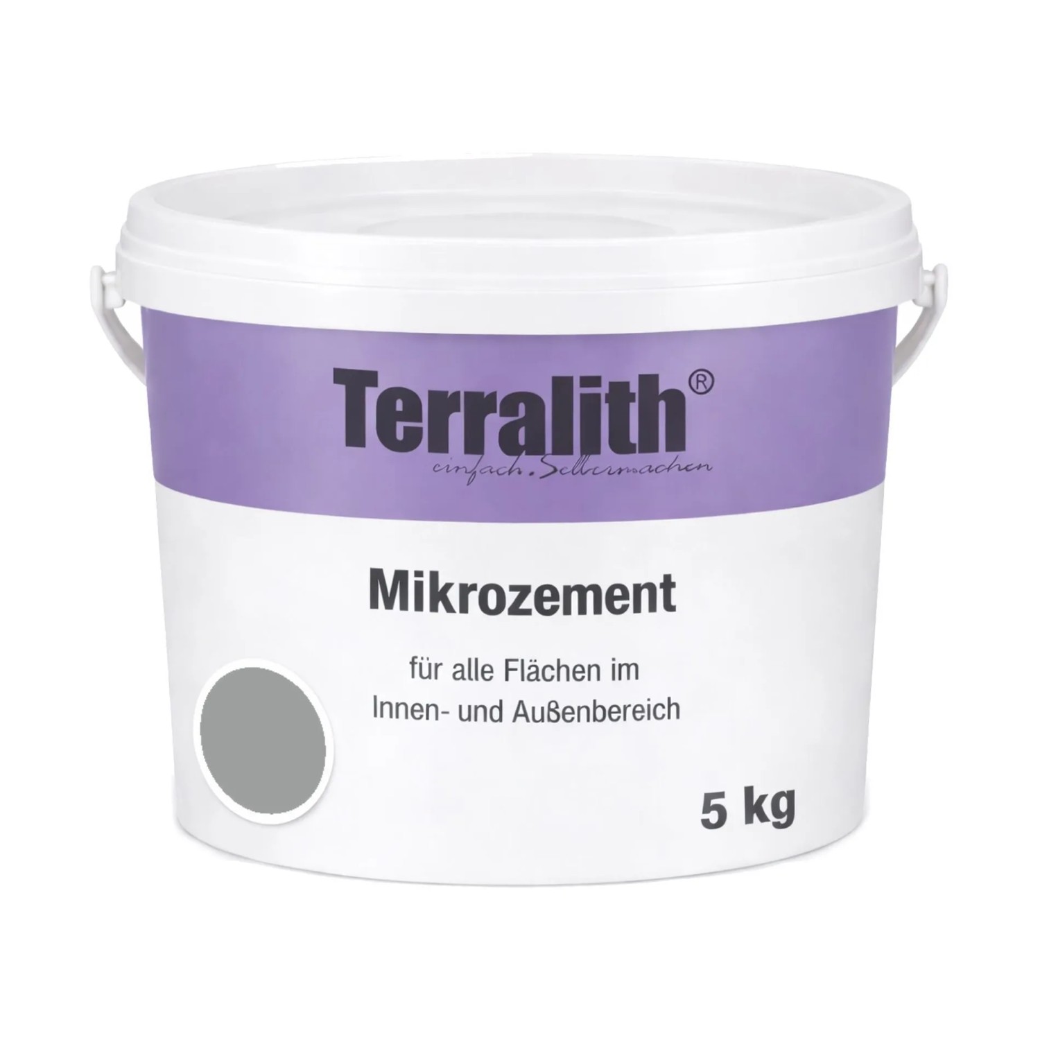 Terralith Mikrozement Fix & Fertig LFN0862 Grau 5kg Grob 4,25qm