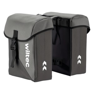 Wiltec Doppel Gepäckträgertasche 35L Fahrradtasche Gepäckträger Gepäcktasche