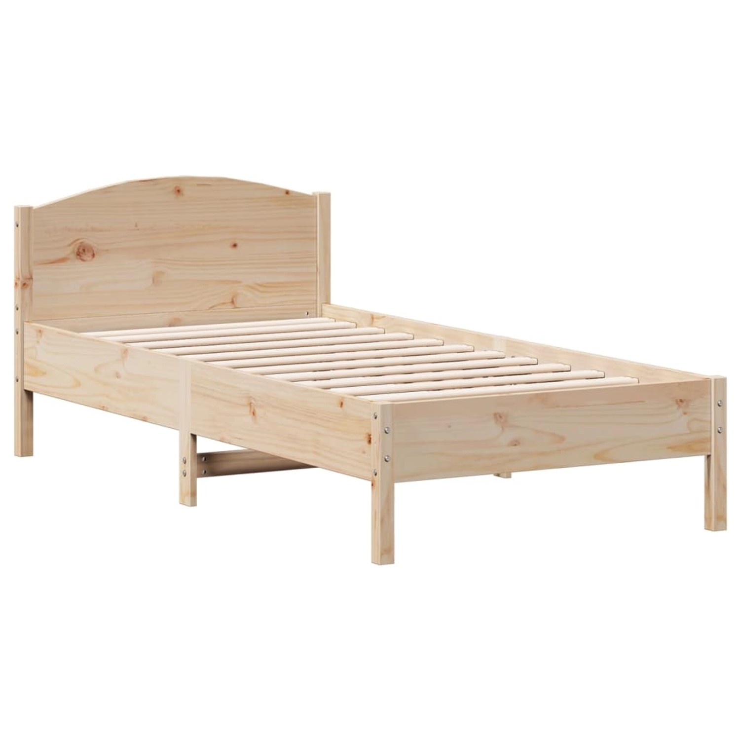 vidaXL Massivholzbett ohne Matratze 75x190 cm Kiefernholz 842626