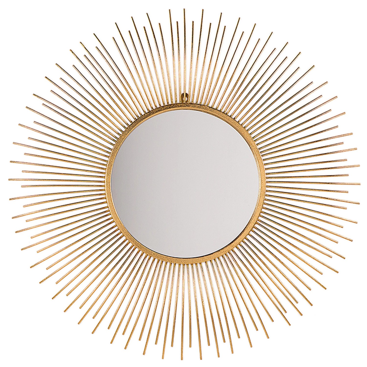 Beliani Dekospiegel CILLY Gold 3x76x76