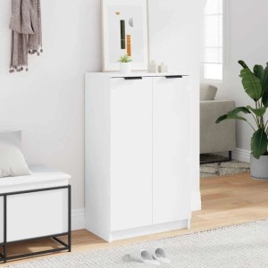 vidaXL Schuhschrank Weiß 59x35x100,5 cm Holzwerkstoff 811439