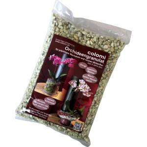 Colomi Orchideengranulat Jade 1 l im Beutel: Mineralisches Substrat für gesundes Wachstum und üppige Blüten.