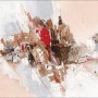 Abstraktes Leinwandbild "Elemente I", 84x116 cm, mit Farb- und Lichtechtheit für moderne Wohnräume.