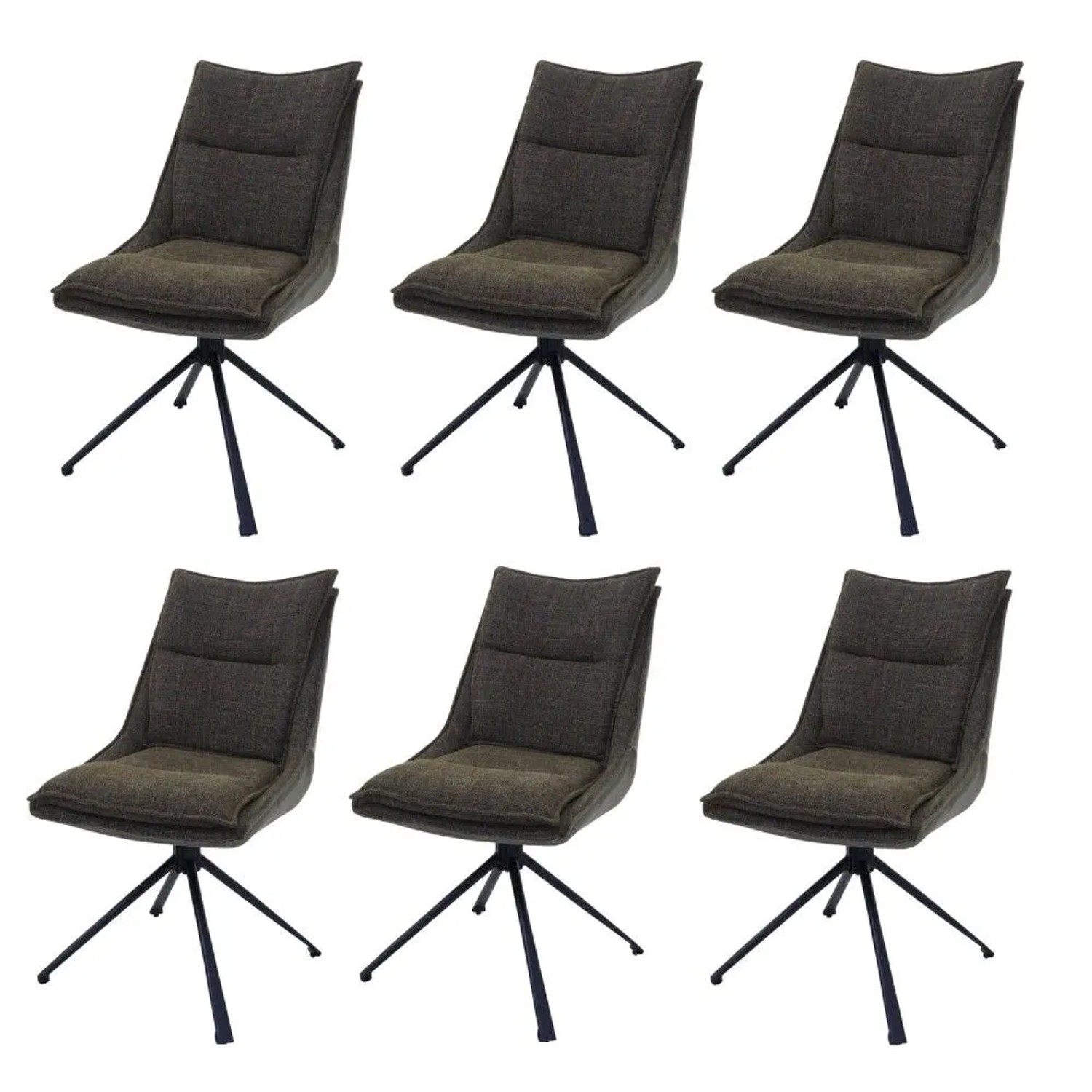 MCW Esszimmerstuhl N71 6er-Set Grün