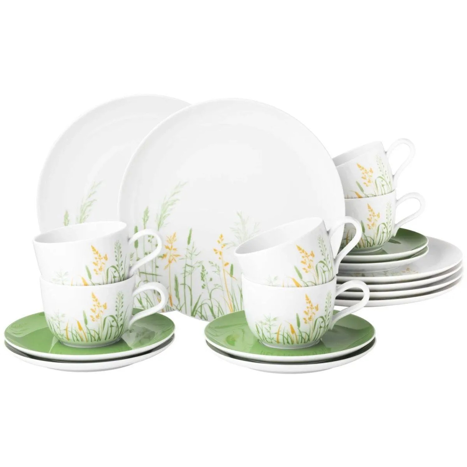 Seltmann Weiden Liberty Meadow Grasses Kaffeeservice 18-teilig Green
