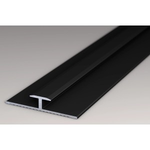 Kronoflooring Verbindungsprofil Rock the Wall, Aluminium, 265 cm, Schwarz.