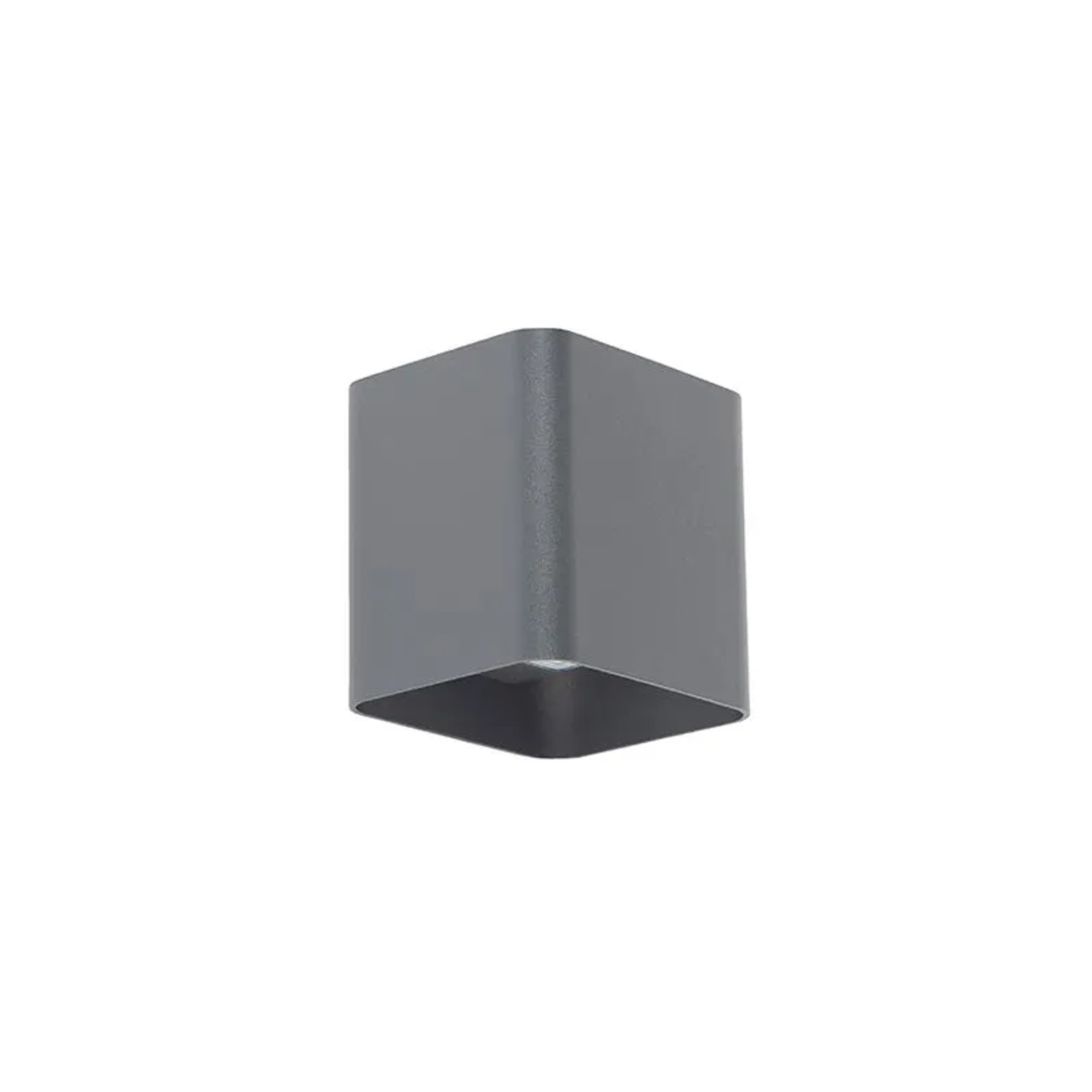 QAZQA Moderne Wandleuchte Dunkelgrau inkl  LED IP54 Quadratisch Evi