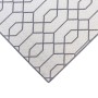 Grauer Primaflor In- & Outdoorteppich Reverso Geo River, 160x220 cm, mit geometrischem Muster.