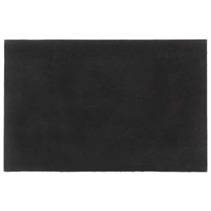 Schwarze, rutschfeste PVC-Unterseite der vidaXL Fußmatte 65x100 cm. Robuste Schmutzmatte für Eingangsbereiche.
