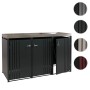 Proregal 3er-Mülltonnenverkleidung Mit Pflanzkasten HxBxT 125x196x84 cm Anthrazit Mülltonne 75kg_9