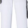 Kübler Pulse Bundhose Eco, weiß/anthrazit, Gr. 56, Rückansicht. Arbeitskleidung mit Cargotaschen.