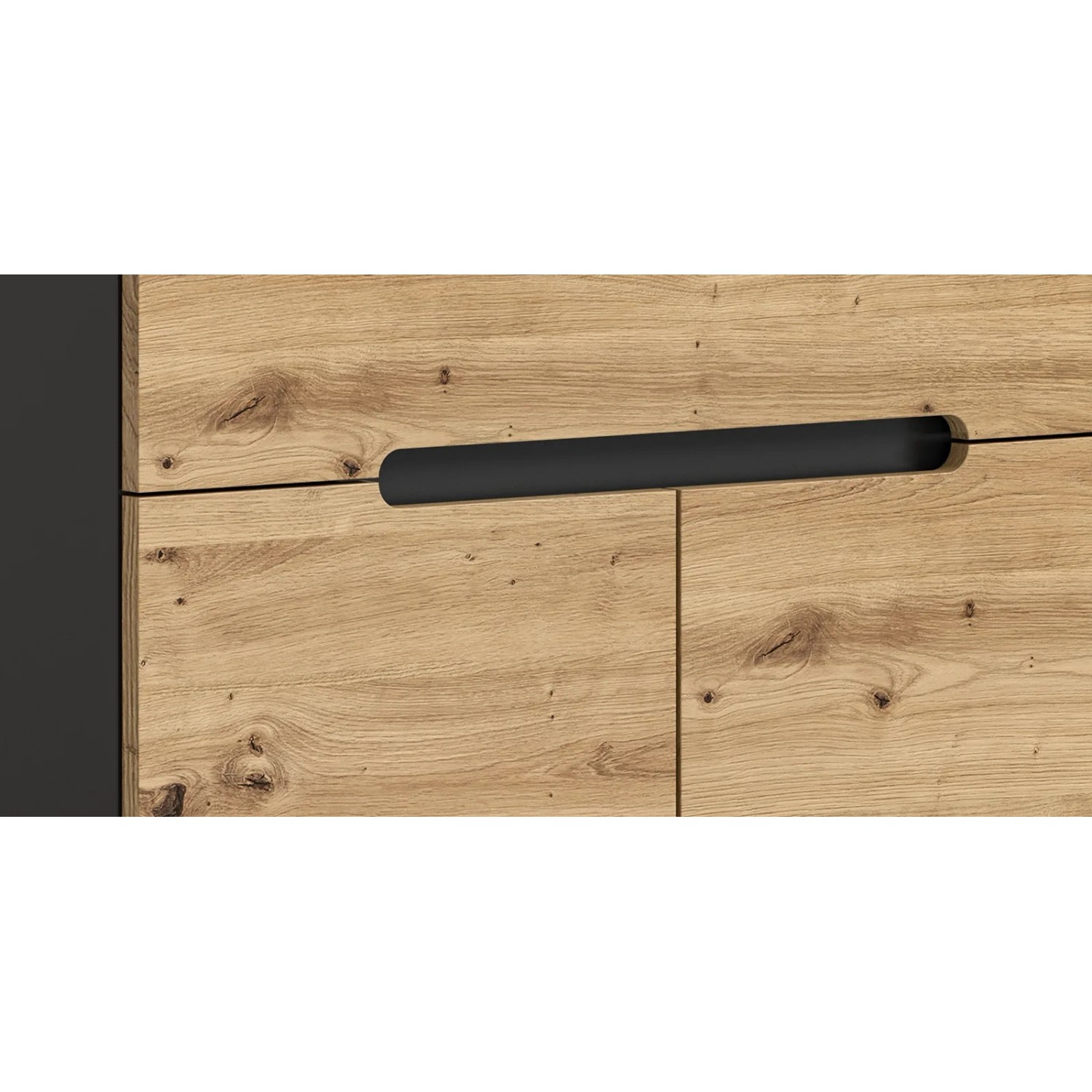 Inn.Furn Garderoben-Set 3-teilig in Eiche und Grau 140 cm Cooper_4