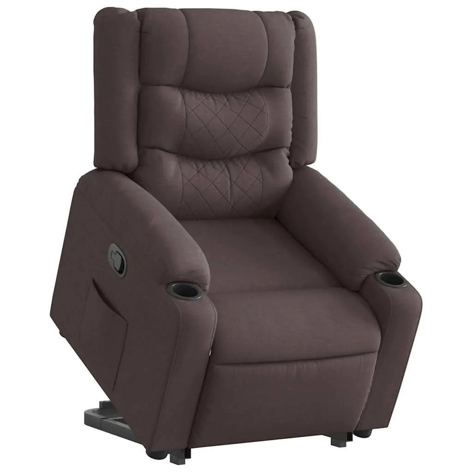 vidaXL Relaxsessel mit Aufstehhilfe Dunkelbraun Stoff 3310263 günstig online kaufen