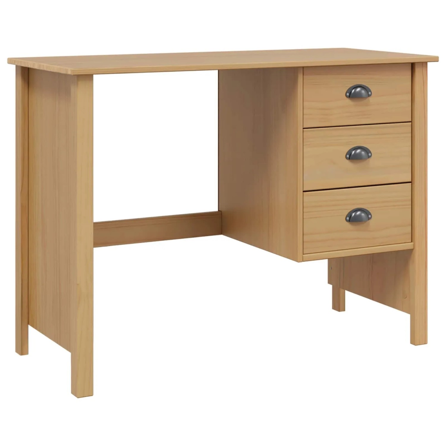 vidaXL Schreibtisch mit Schubladen HILL Honigbraun 100 x 45 x 74 cm 42025038