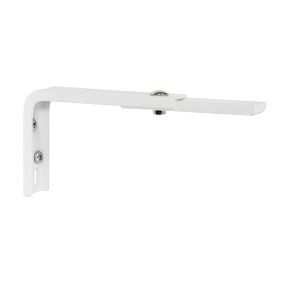 Weißer Avosdim Wandträger mit Versatz (2er Set) für Rollos, Jalousien und Lamellenvorhänge.