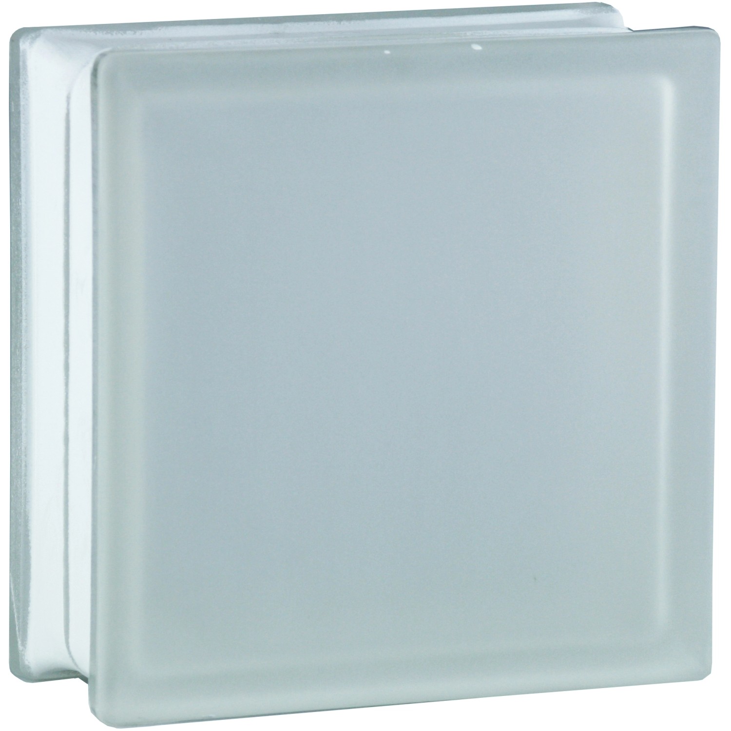 BM Glasstein Riva Super White 2-Seitig Satiniert 19 cm x 19 cm x 8 cm