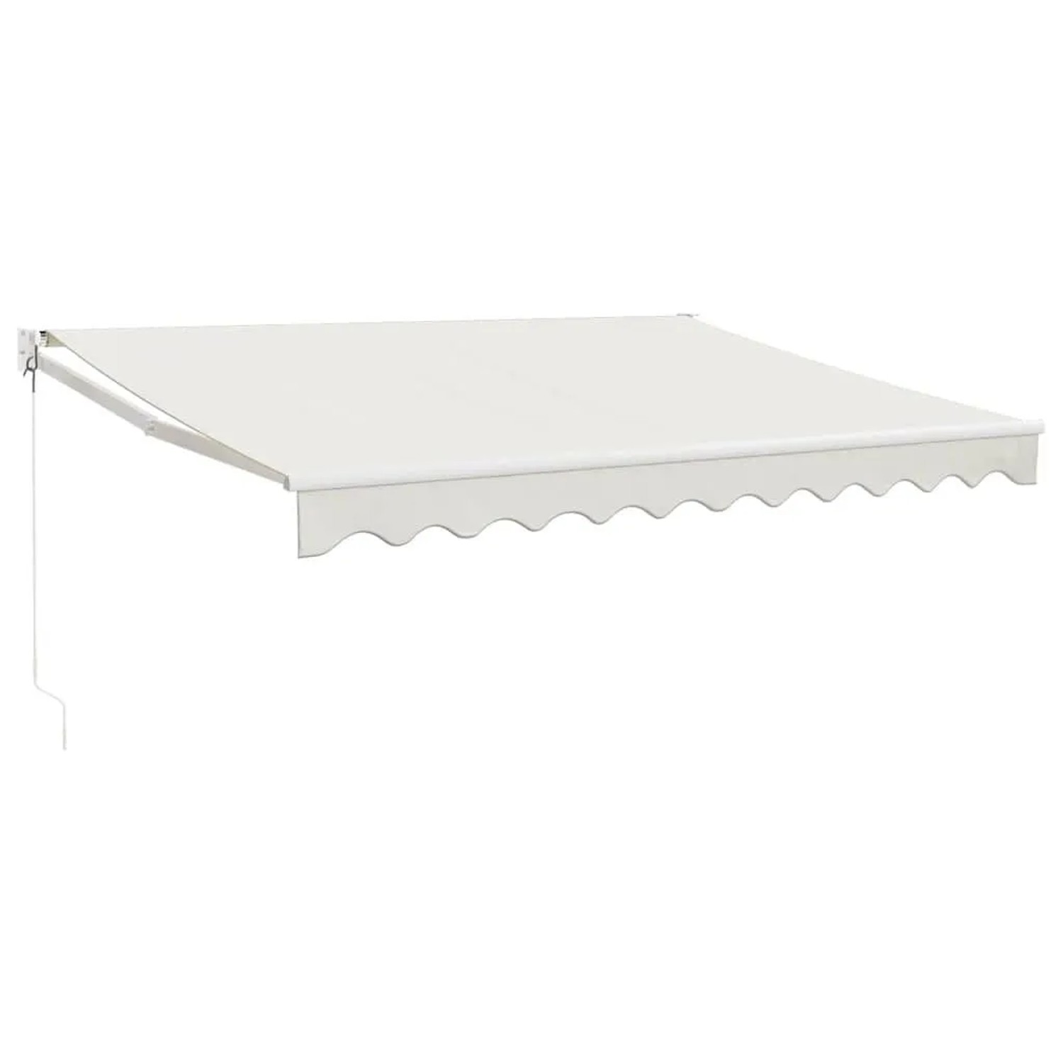 vidaXL Markise Einziehbar Creme 3x2,5 m Stoff und Aluminium 3154426