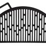Buschbeck Guss-Grillrost für Feuerschale Ø 55 cm, Grillrost aus Gusseisen mit Griff.