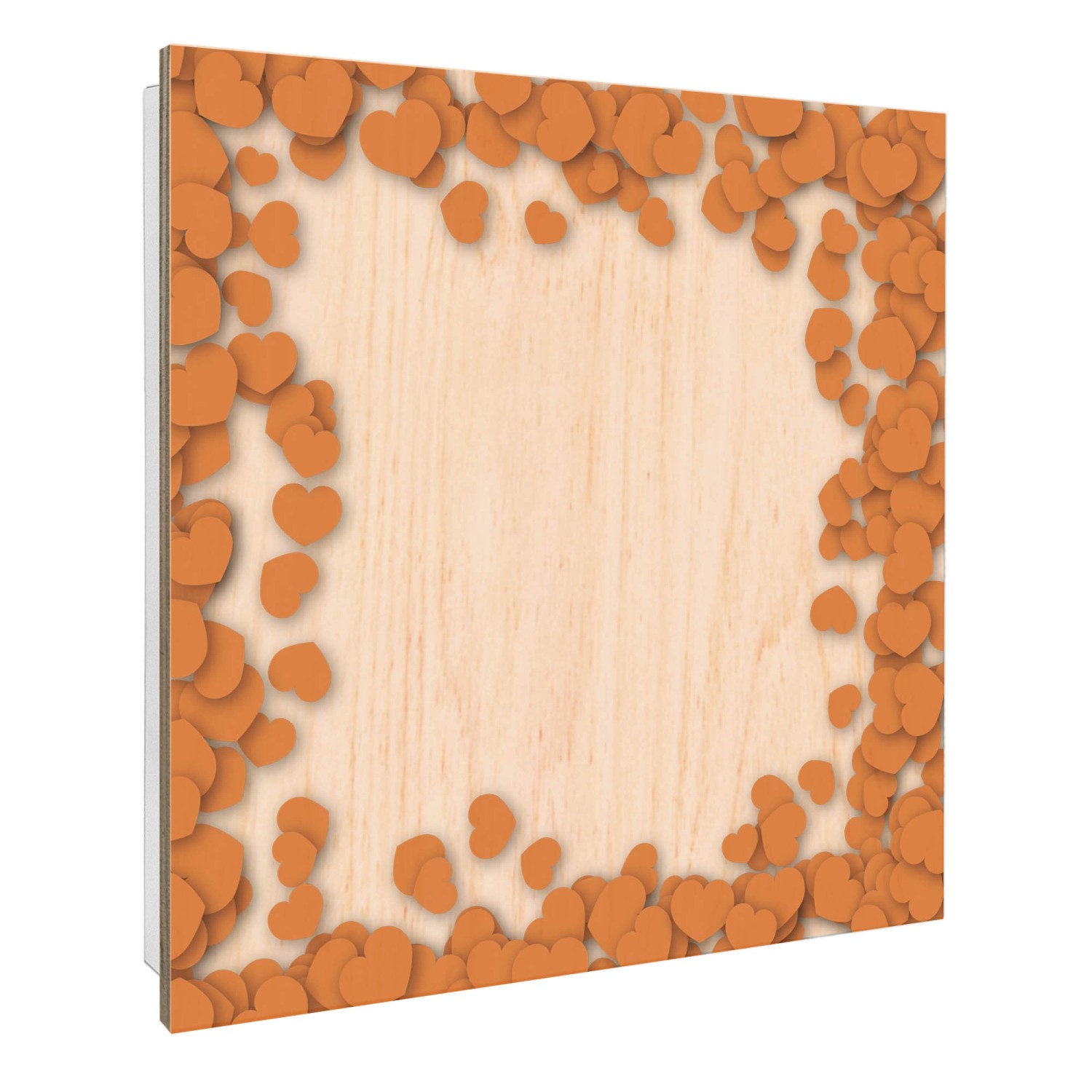 Banjado Schlüsselkasten mit Holzfront 30x30cm Weiß Scharnier Links 50 Haken günstig online kaufen