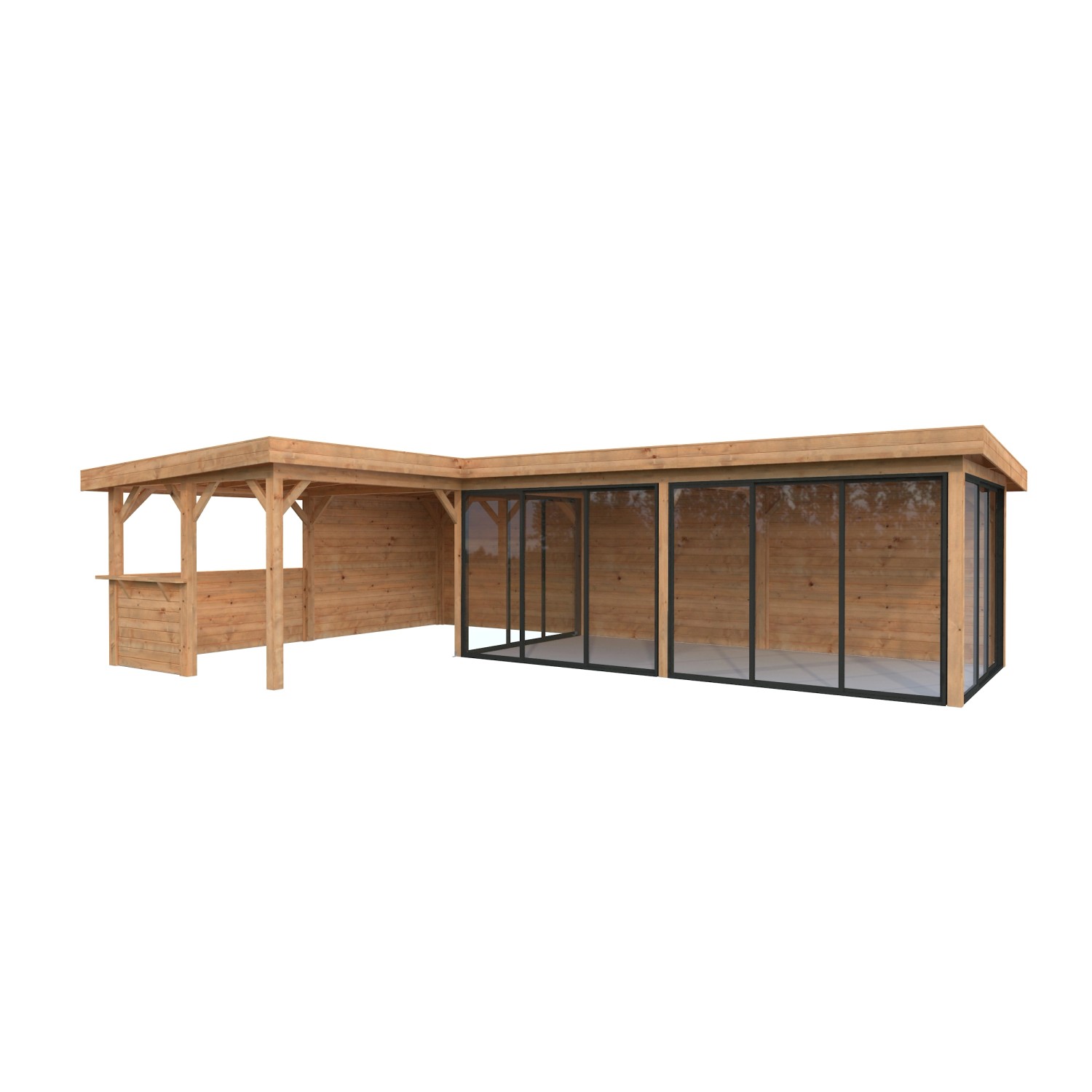 Palmako Pavillon Lenna Set 421 Slide Braun Tauchgrundiert 876 cm x 588 cm F günstig online kaufen