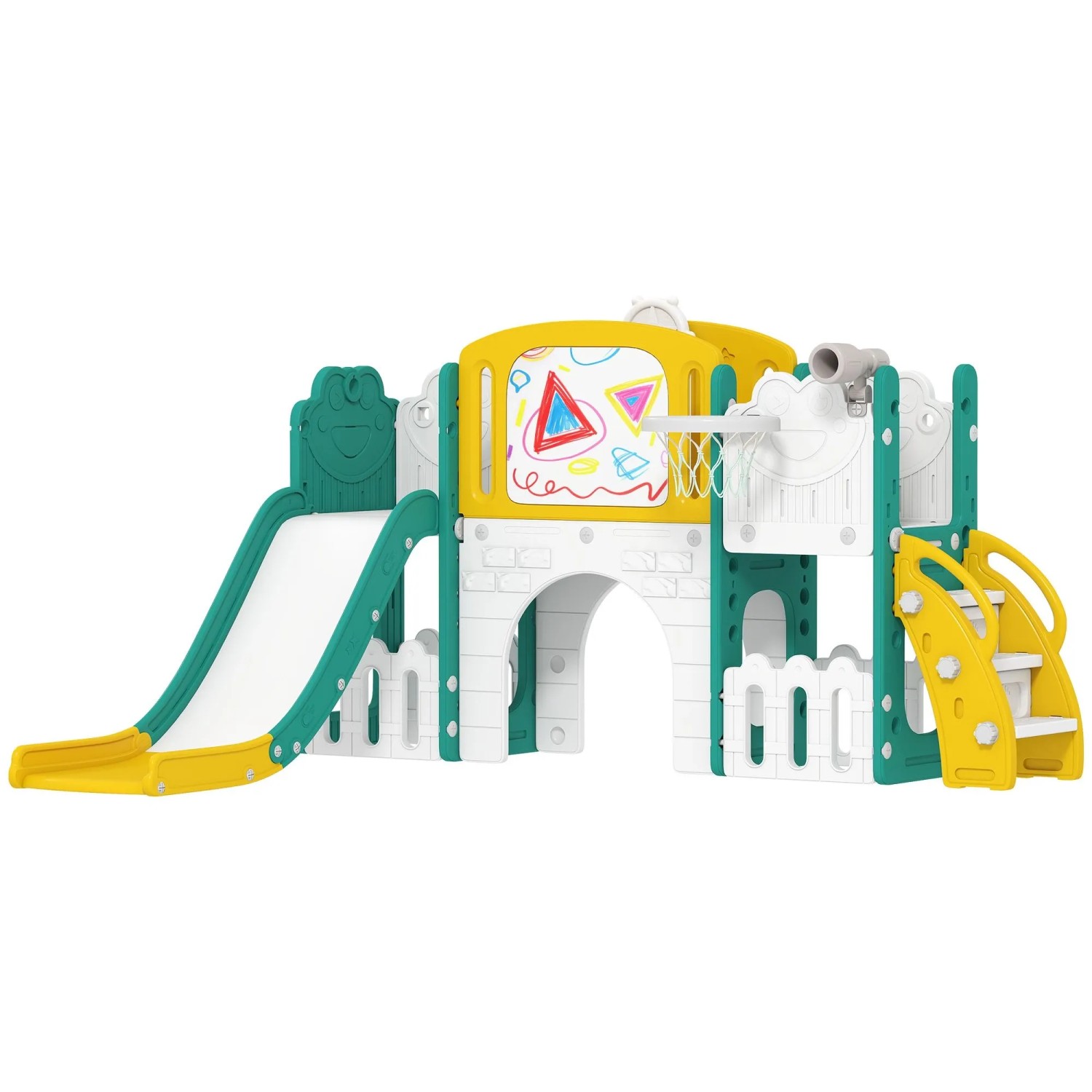 AIYAPLAY Kinderrutsche Kunststoff 176L x 150B x 94H cm
