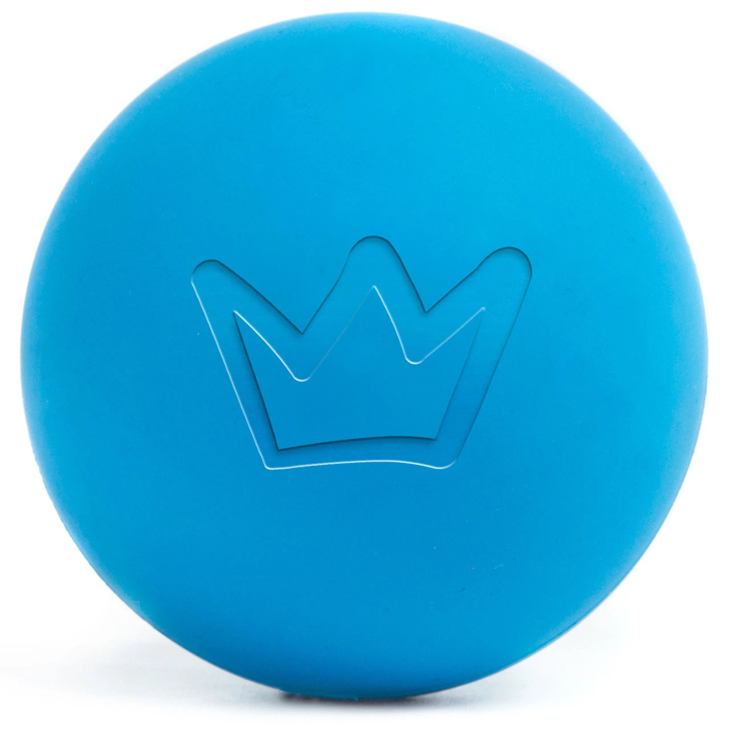 Rudelkönig Hundeball Naturkautschuk 6,5 cm Wurfball Blau Orange