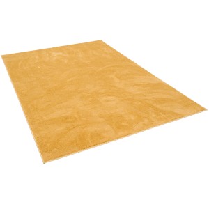 Pergamon Hochflor Teppich Melia Curry, 80x150cm. Weicher Langflor Teppich in Currygelb.