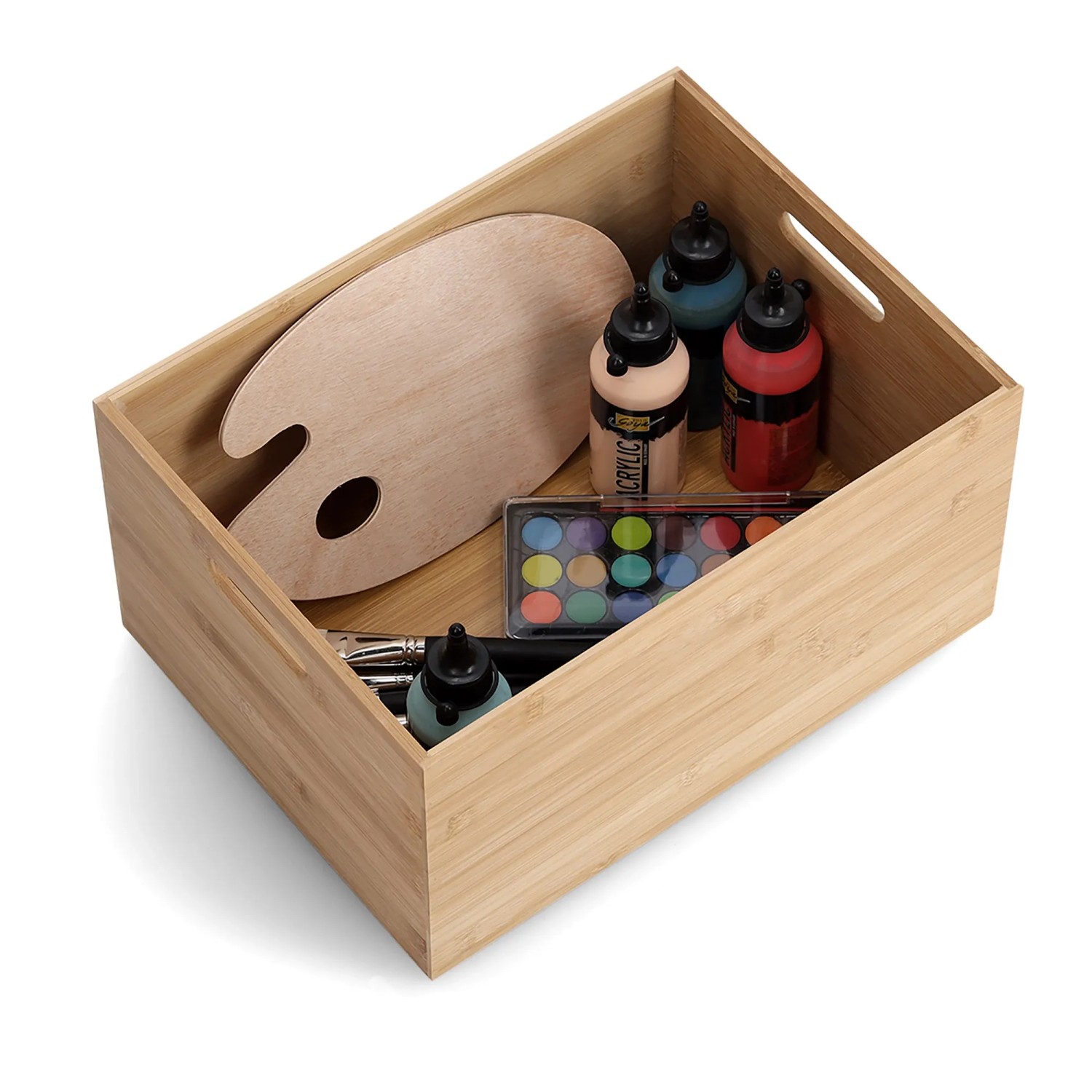 Zeller Aufbewahrungsbox Bambus 30 x 40 x 21 cm Natur kaufen bei OBI