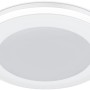 Weißer, runder Trio LED Einbauspot Aura, 5W, 450 Lumen für Deckenmontage.